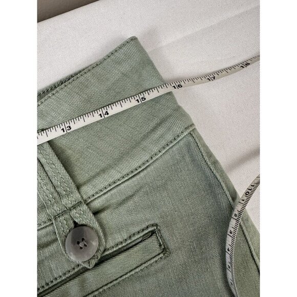 Pilcro Anthropologie Womens High Rise Flare Jeans Sage Green 27 4 Boho Coastal - Picture 7 of 9